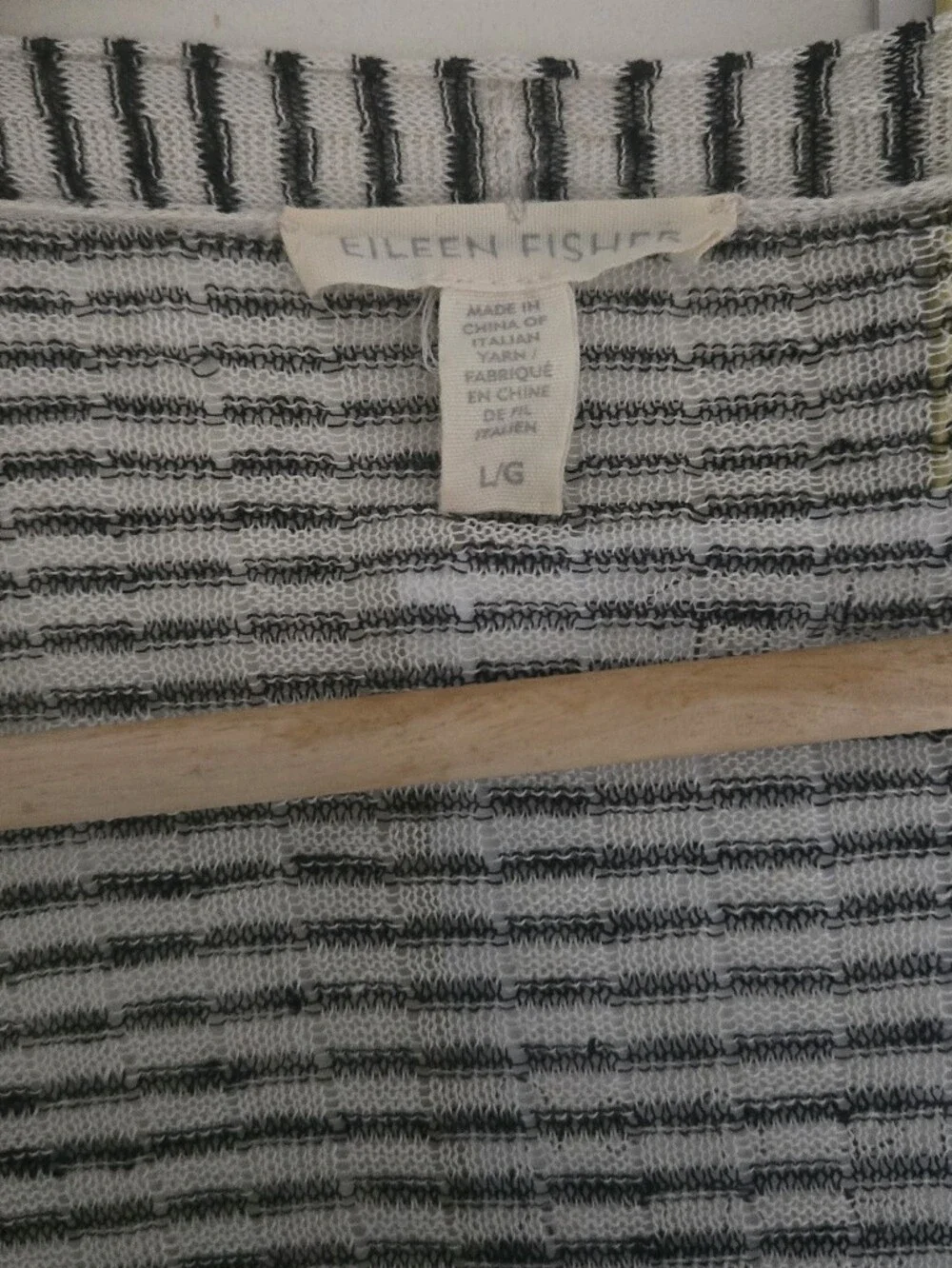 EILEEN FISHER Women Size Large L/G Open-Front Lightweight Cardigan Linen